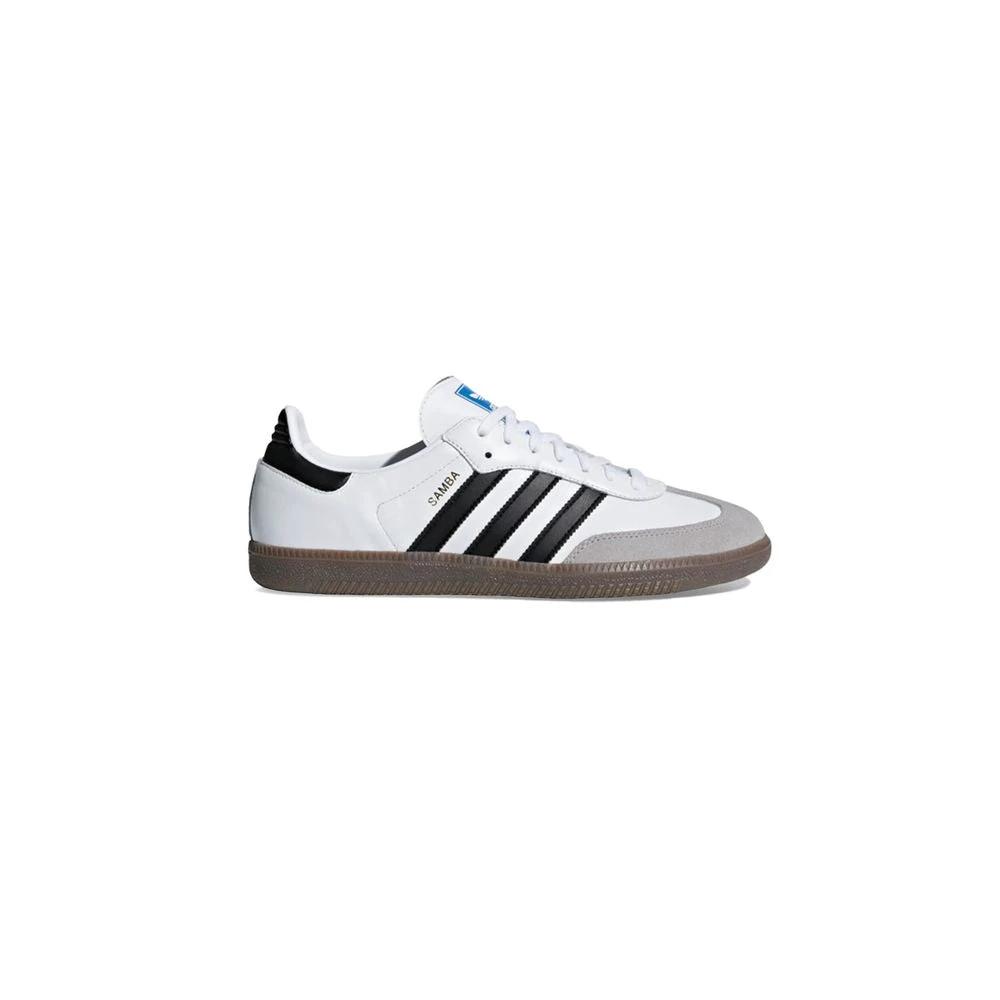 Adidas Originals White Leather Low Top Sneakers by Adidas Originals
