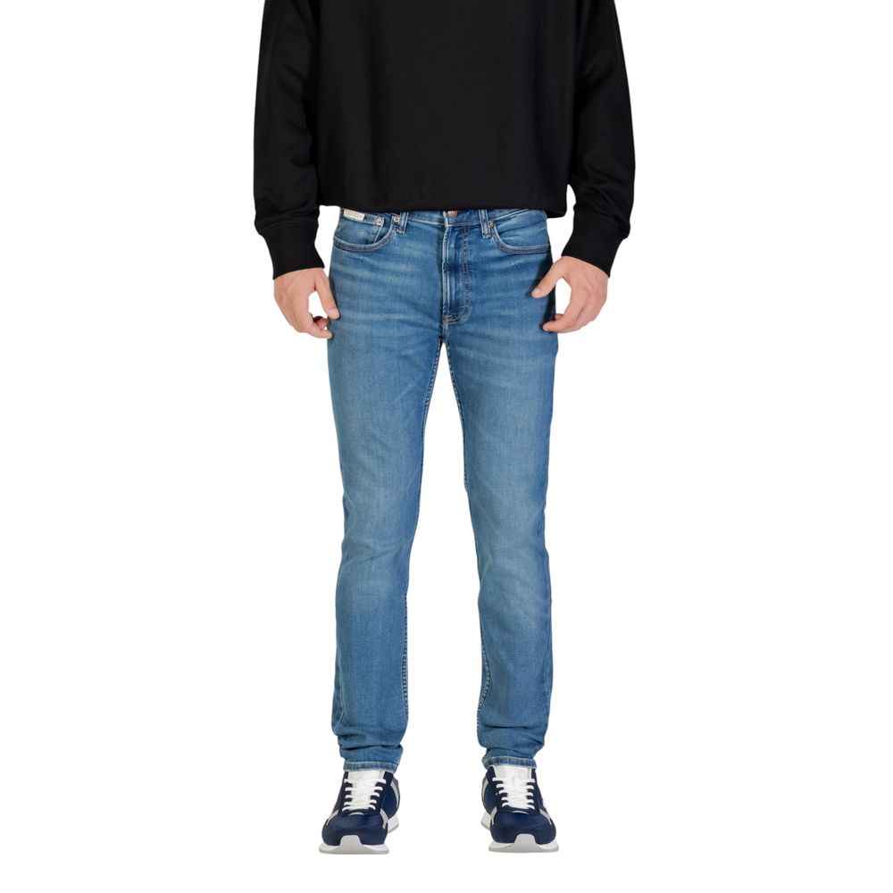 Calvin Klein Jeans Blue Cotton Skinny Jeans