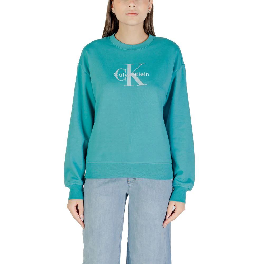 Calvin Klein Jeans Blue Cotton Sweatshirt by Calvin Klein Jeans