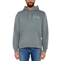 Calvin Klein Jeans Gray Cotton Hoodie by Calvin Klein Jeans