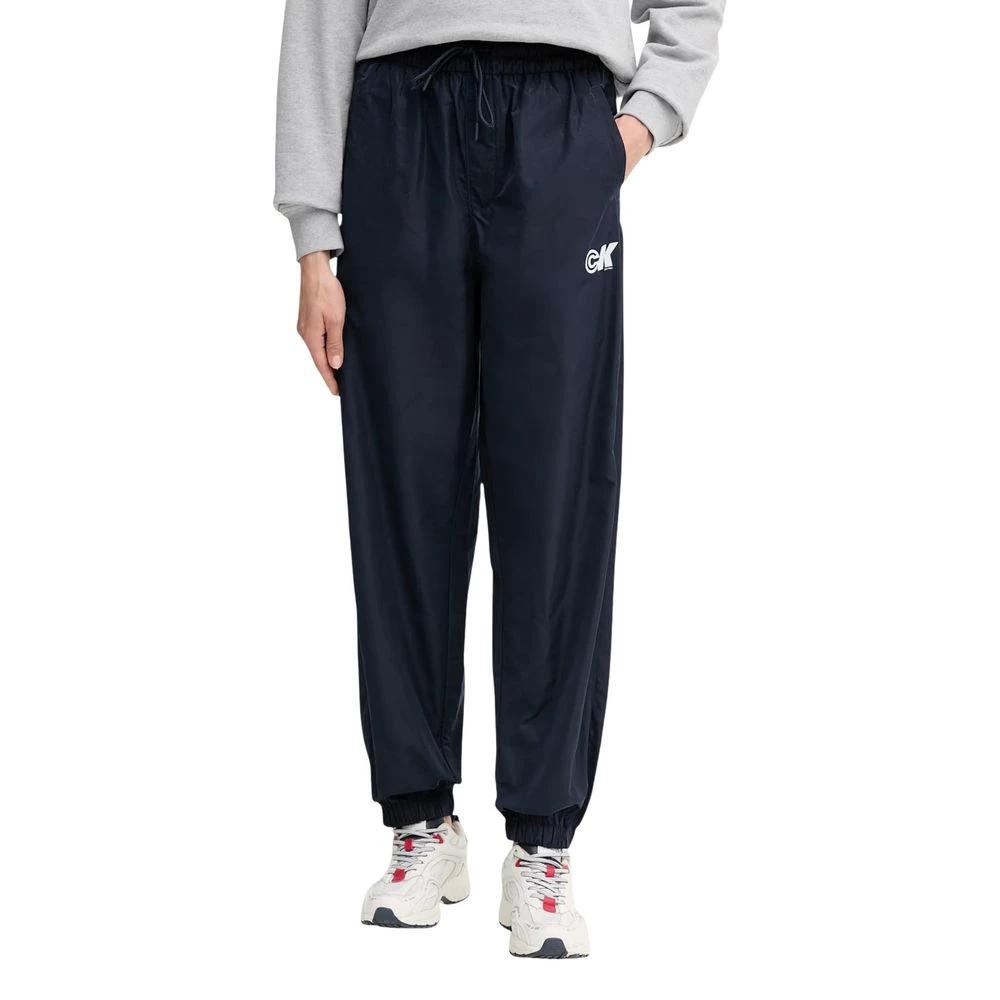 Calvin Klein Jeans Blue Recycled Polyester Joggers (Workout Pants) by Calvin Klein Jeans