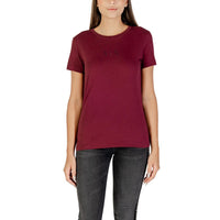 Armani Exchange Bordeaux Cotton T-Shirt