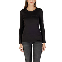 Armani Exchange Black Cotton Long Sleeve T-Shirt