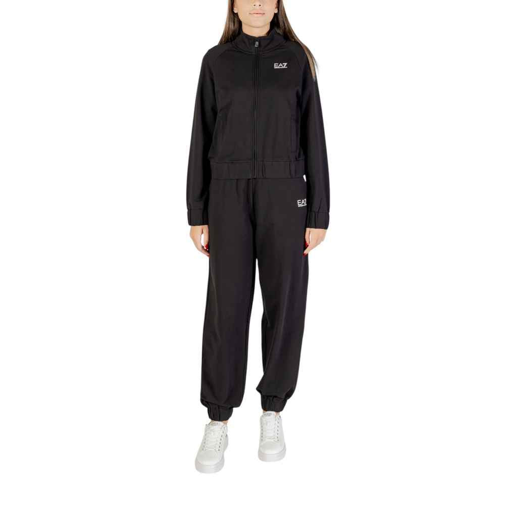 EA7 Emporio Armani Black Cotton Tracksuit