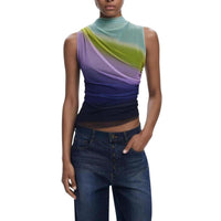 Desigual Purple Polyester Top by Desigual