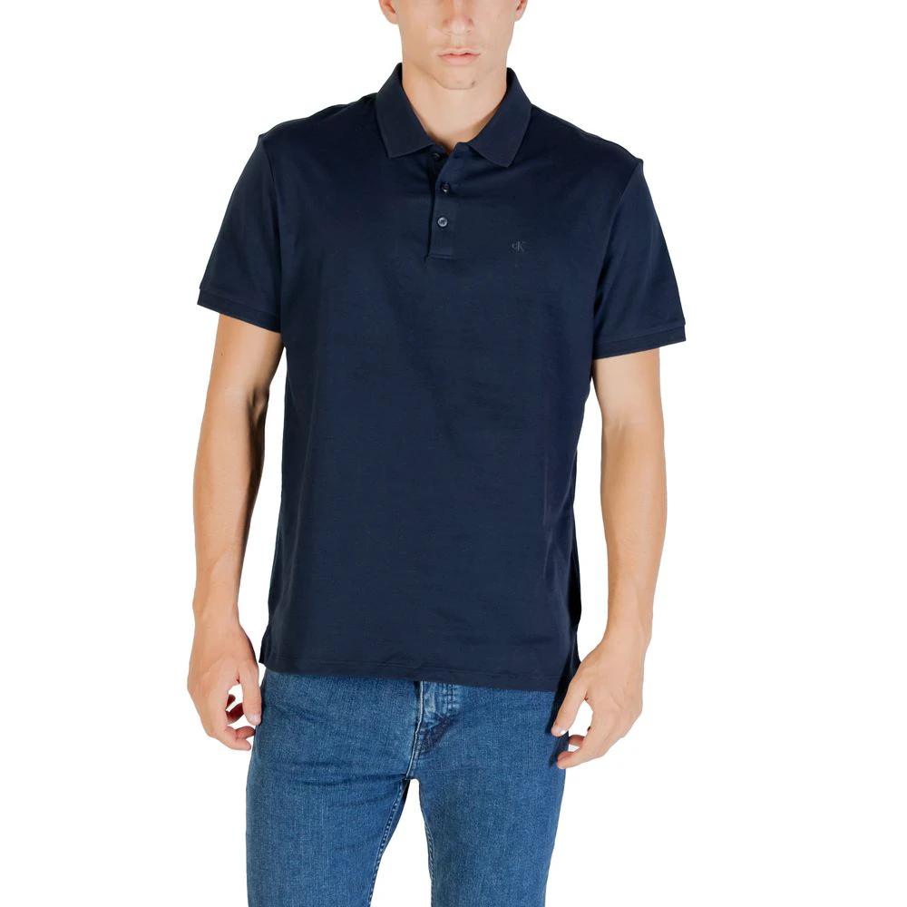 Calvin Klein Jeans Blue Cotton Polo Shirt by Calvin Klein Jeans