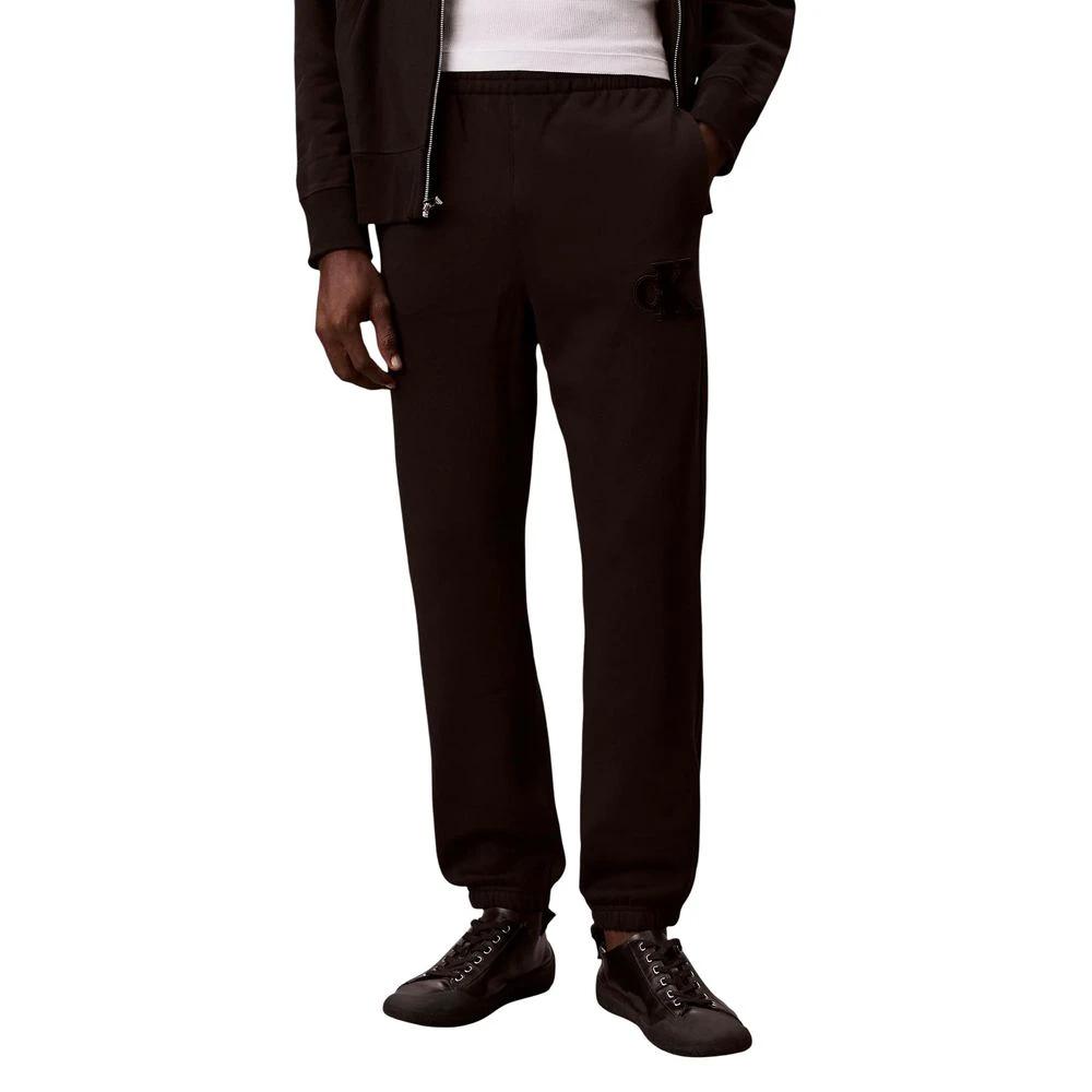 Calvin Klein Jeans Black Cotton Joggers (Workout Pants) by Calvin Klein Jeans