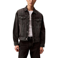 Calvin Klein Jeans Black Cotton Denim Jacket by Calvin Klein Jeans