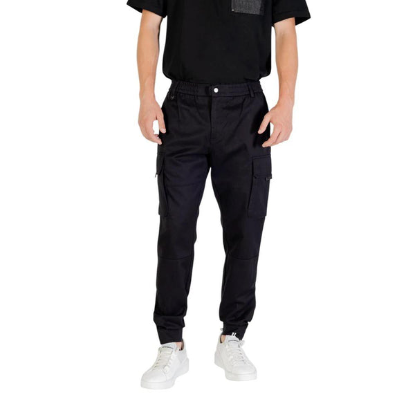 Antony Morato Black Viscose Casual Pants by Antony Morato