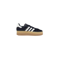 Adidas Originals Black Leather Platform Sneakers by Adidas Originals