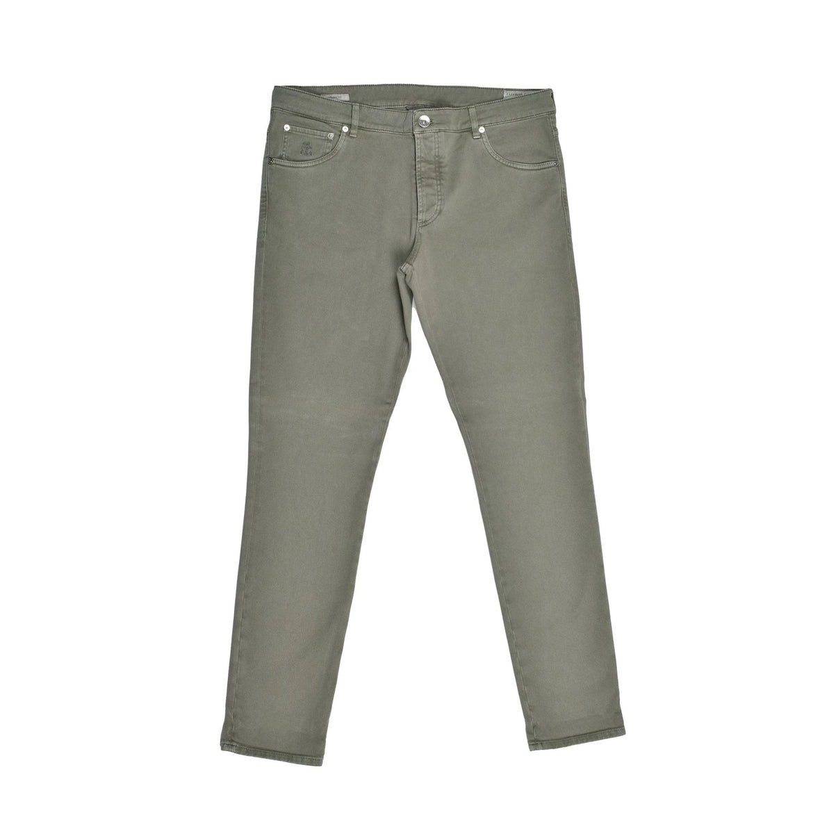Brunello Cucinelli Army Cotton Slim Fit Jeans by Brunello Cucinelli