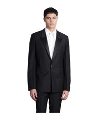 Givenchy Black Fibres Blazer by Givenchy
