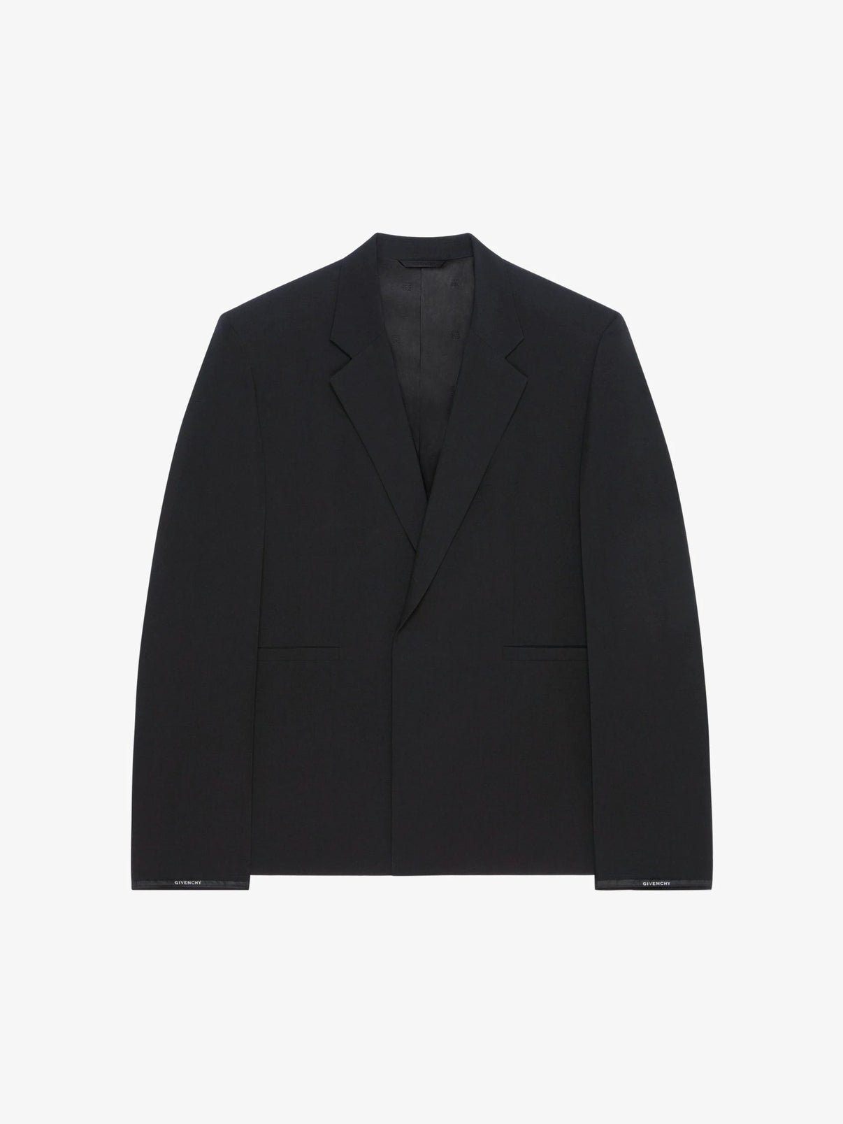 Givenchy Black Fibres Jackets And Coat by Givenchy