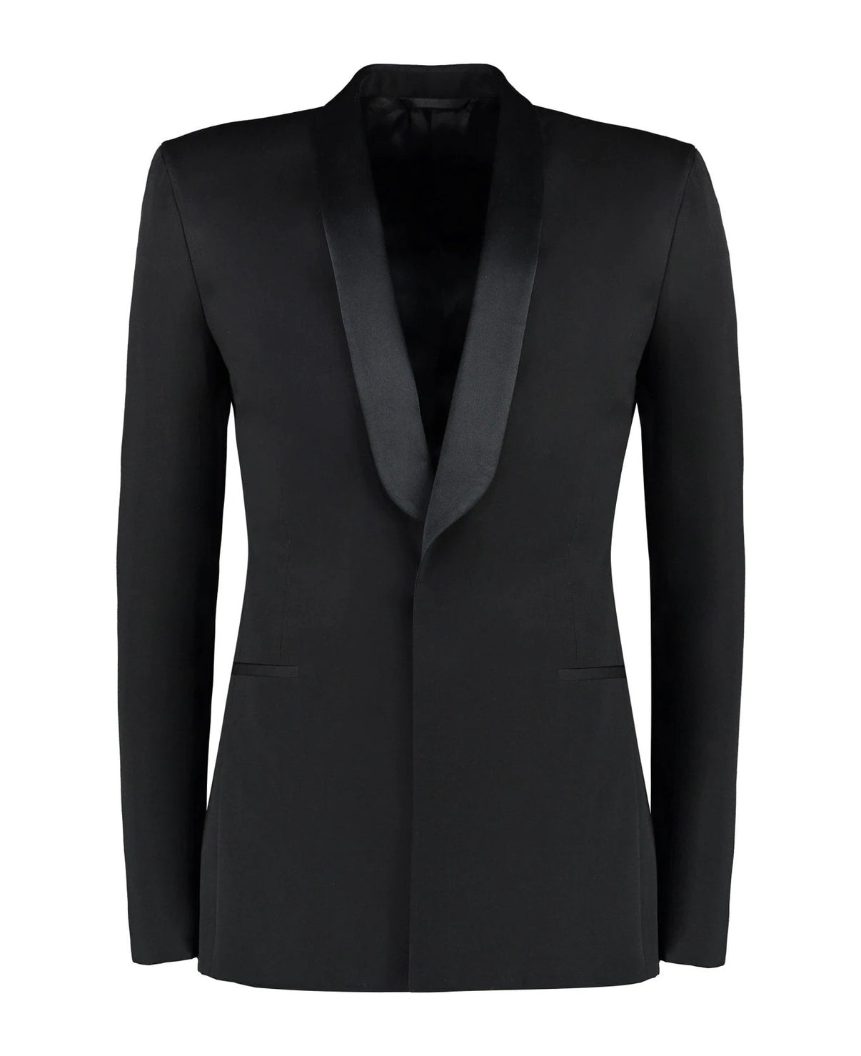 Givenchy Black Fibres Jackets And Coat by Givenchy