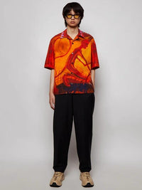 Givenchy Orange Fibres Pattern Shirt by Givenchy