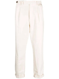 Brunello Cucinelli White Linen Casual Pants by Brunello Cucinelli