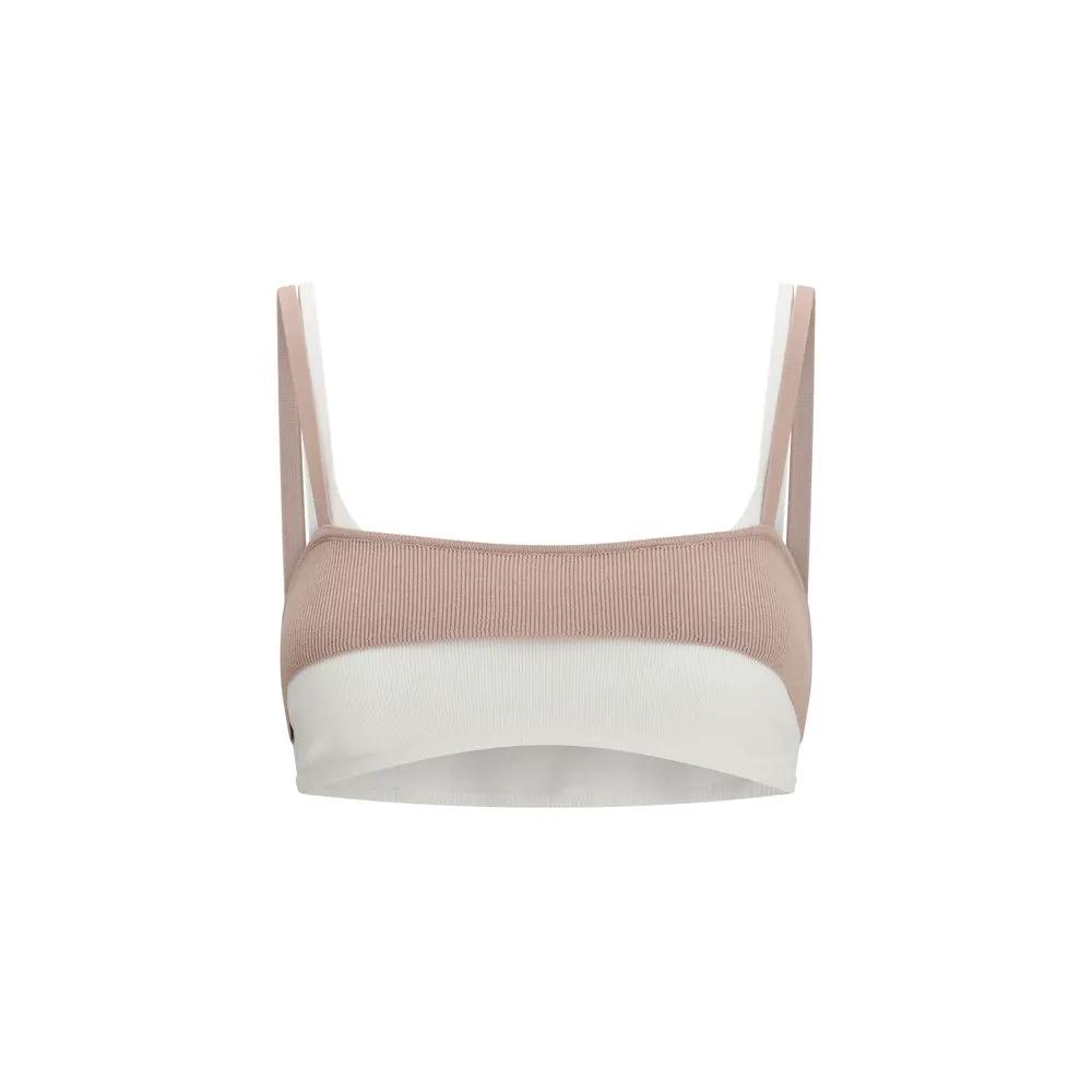 Diesel Multicolor Viscose Sport Bra by Diesel