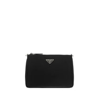 Prada Black Recycled Polyamide Shoulder Bag by Prada