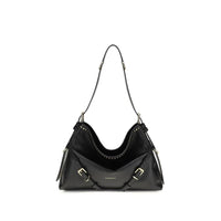 Givenchy Black Calf Leather Bos Taurus Shoulder Bag by Givenchy