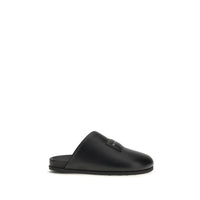 Givenchy Black Calf Leather Bos Taurus Mules by Givenchy