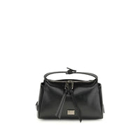 Dolce & Gabbana Black Calf Leather Bos Taurus Handbag by Dolce & Gabbana