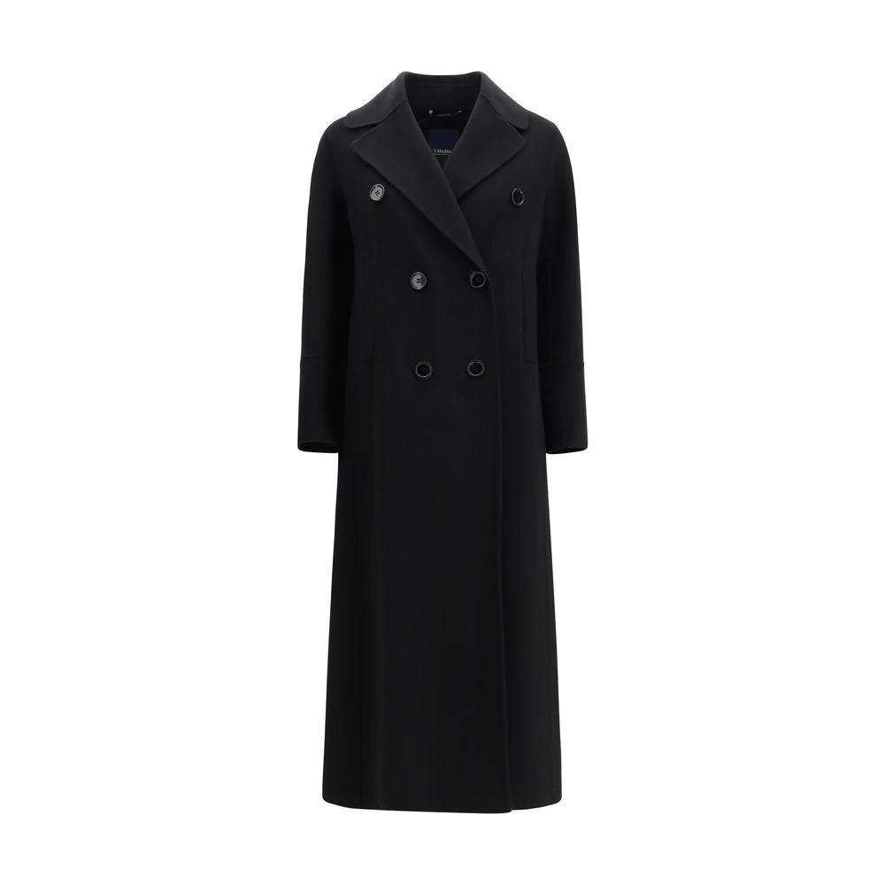 'S Max Mara Black Fleece Wool Coat by 'S Max Mara