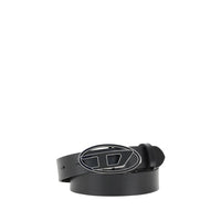 Diesel Black Calf Leather Bos Taurus Regular Belt by Diesel