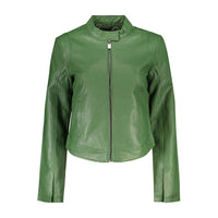 Desigual Verde Poliuretano Women Jacket