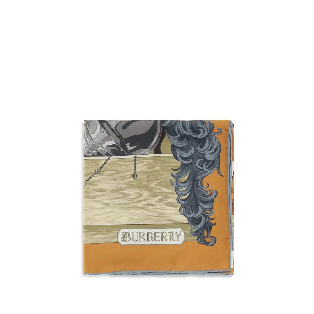 Burberry Multicolor Silk Scarf by Burberry