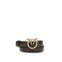 PINKO Brown Calf Leather Bos Taurus Regular Belt by PINKO