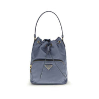 Prada Blue Recycled Polyamide Backet Bag