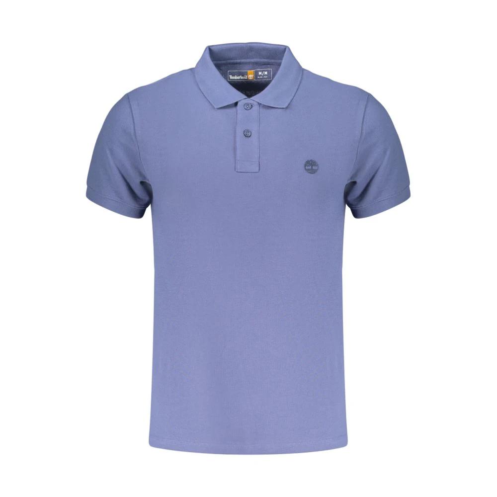 Timberland Blue Cotton Men Polo by Timberland