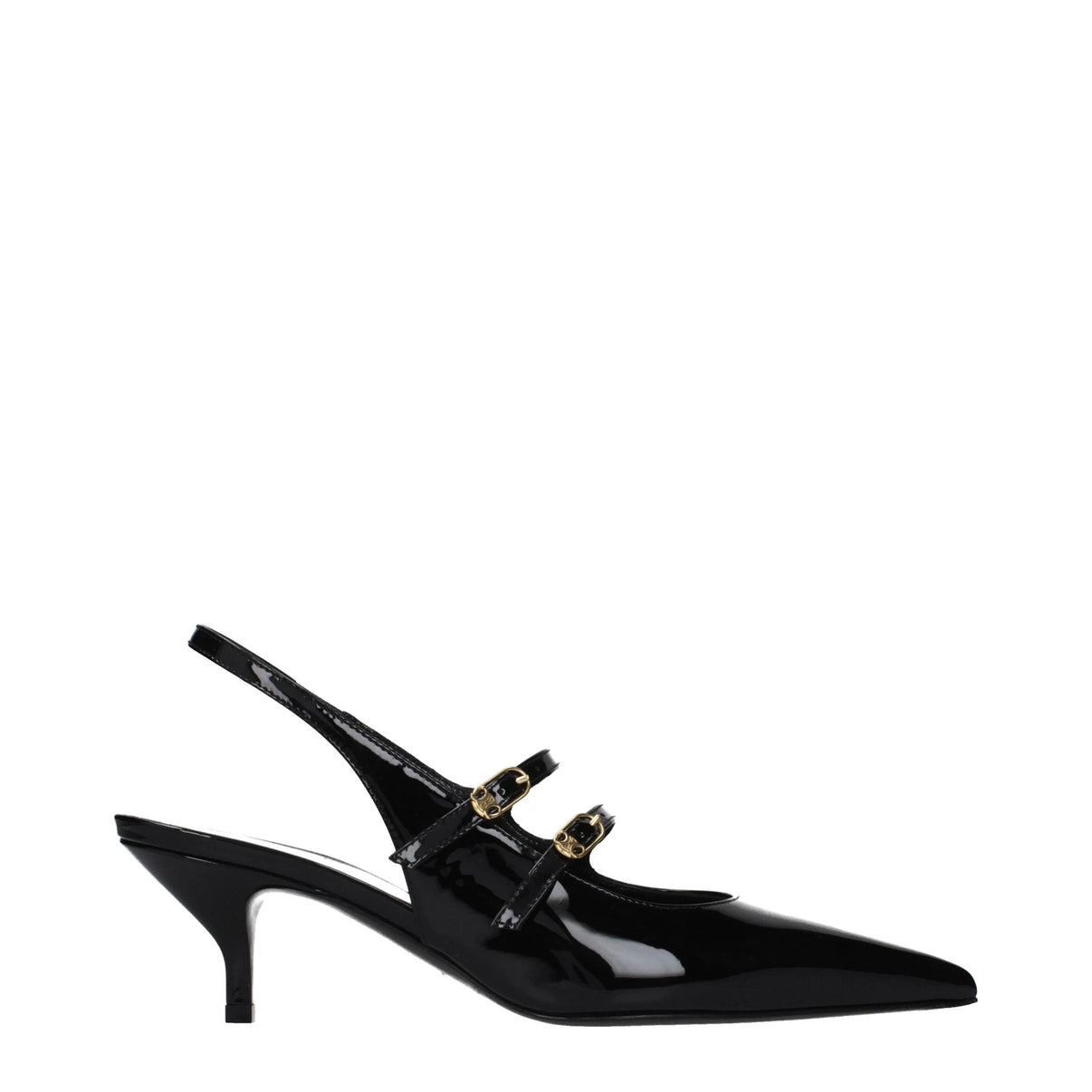 Celine Black Leather Sandals by Celine