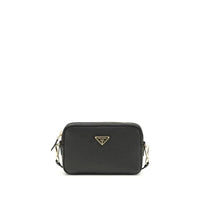 Prada Black Calf Leather Bos Taurus Shoulder Bag by Prada