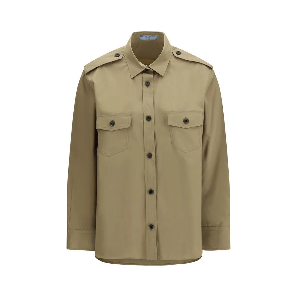Prada Beige Cotton Shirt by Prada