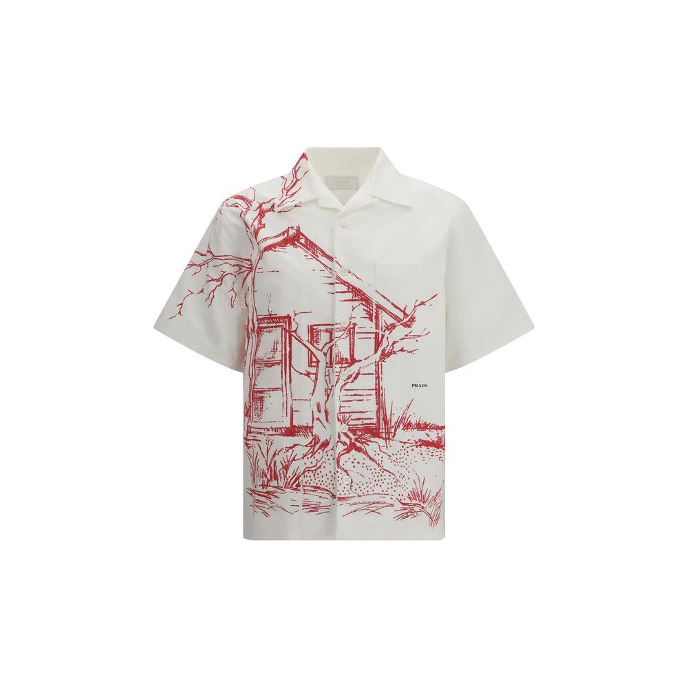Prada White Cotton Shirt by Prada