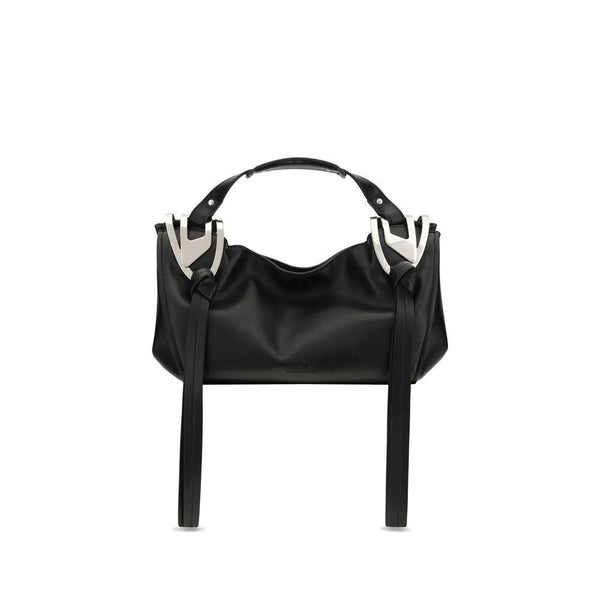 Diesel Black Calf Leather Bos Taurus Handbag by Diesel