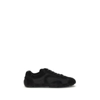 Prada Black Calf Leather Bos Taurus Athletic Sneakers