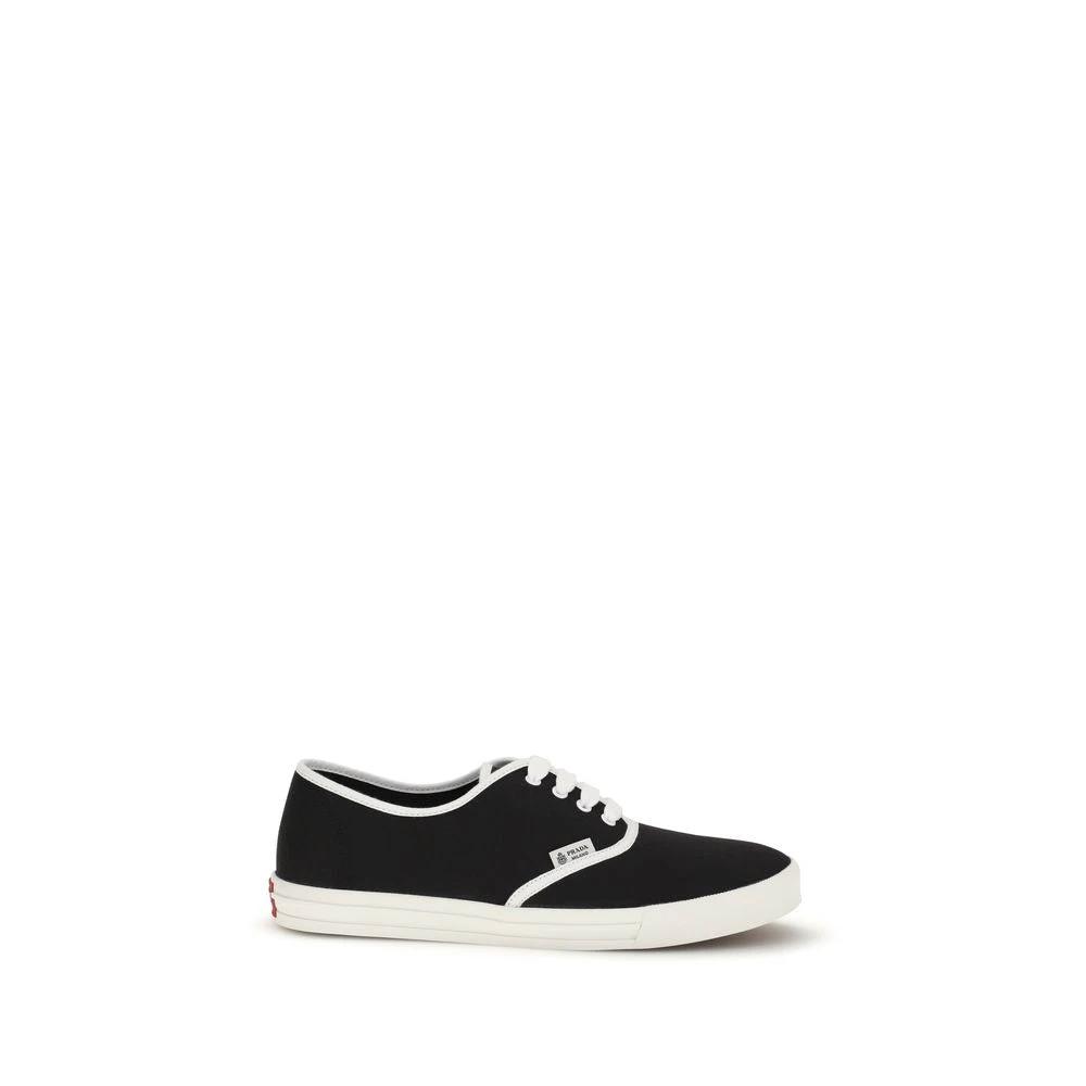 Prada Black Cotton Athletic Sneakers by Prada