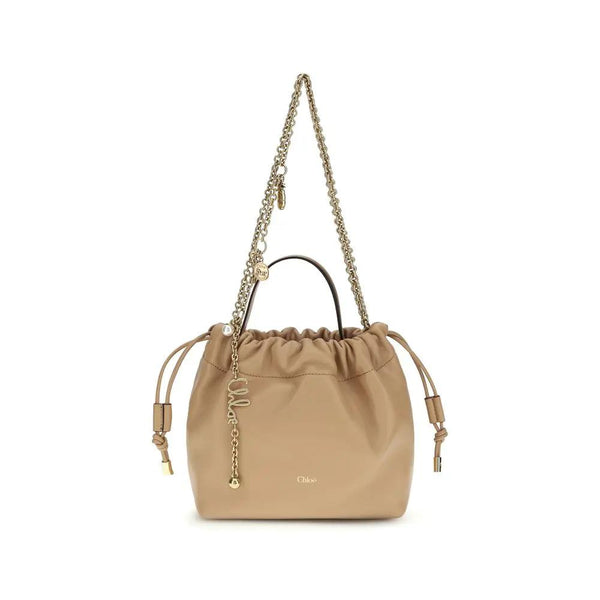 Chloé Beige Lamb Ovis Aries Aries Shoulder Bag by Chloé