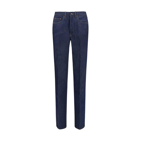 Chloé Blue Cotton Slim Fit Jeans by Chloé