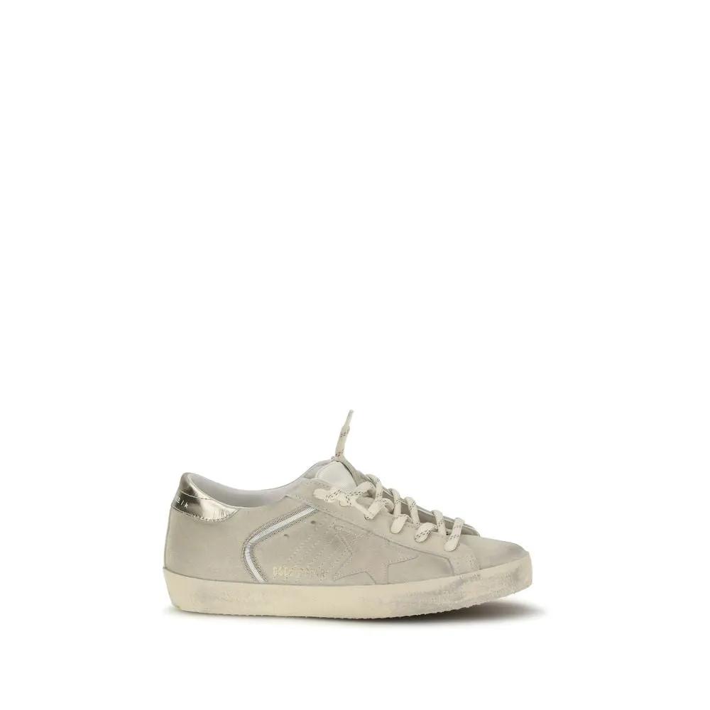Golden Goose Beige Calf Leather Bos Taurus Low Top Sneakers by Golden Goose