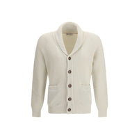 Brunello Cucinelli Beige Cotton Cardigan