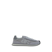 Dolce & Gabbana Gray Fabric Low Top Sneakers by Dolce & Gabbana