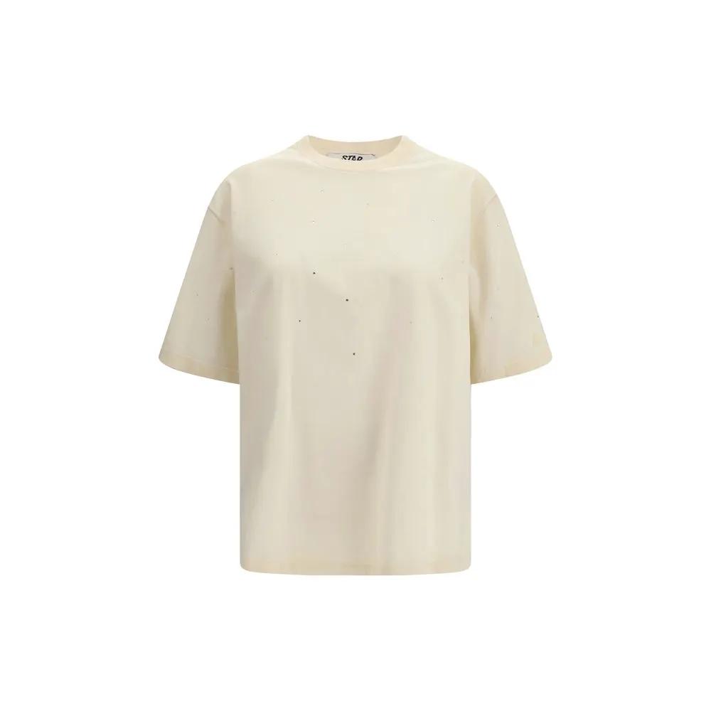 Golden Goose Beige Cotton T-Shirt by Golden Goose