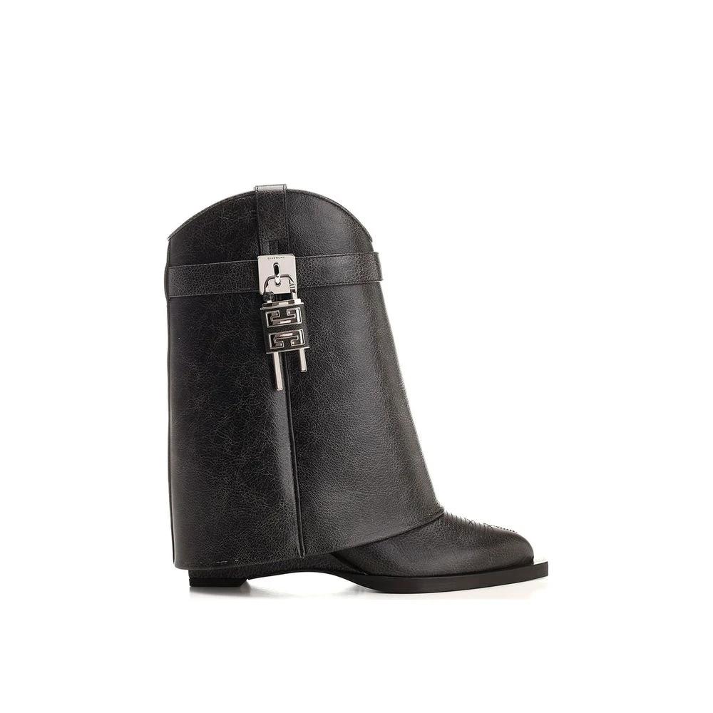 Givenchy Black Leather Ankle Boots by Givenchy