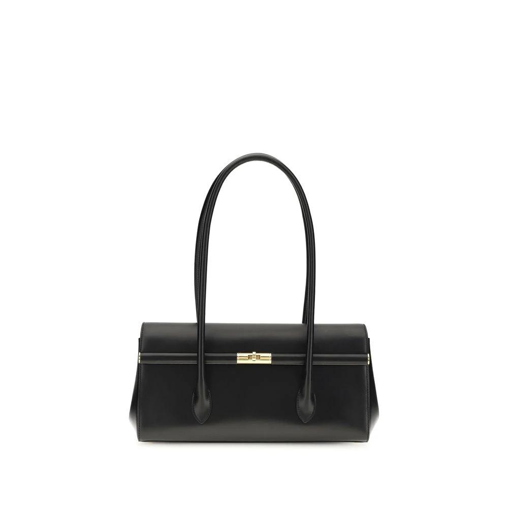 Dolce & Gabbana Black Calf Leather Bos Taurus Shoulder Bag by Dolce & Gabbana