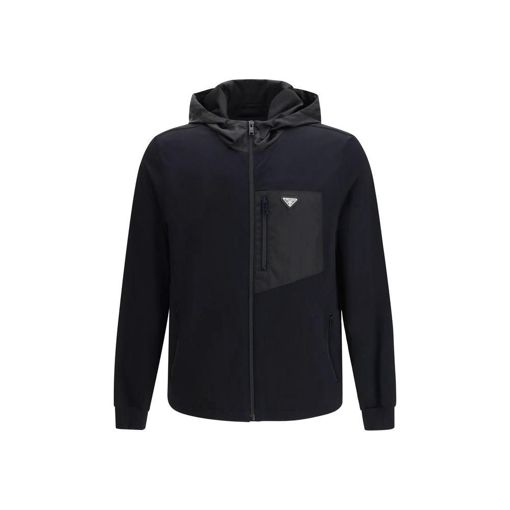 Prada Black Cotton Shell Jacket by Prada
