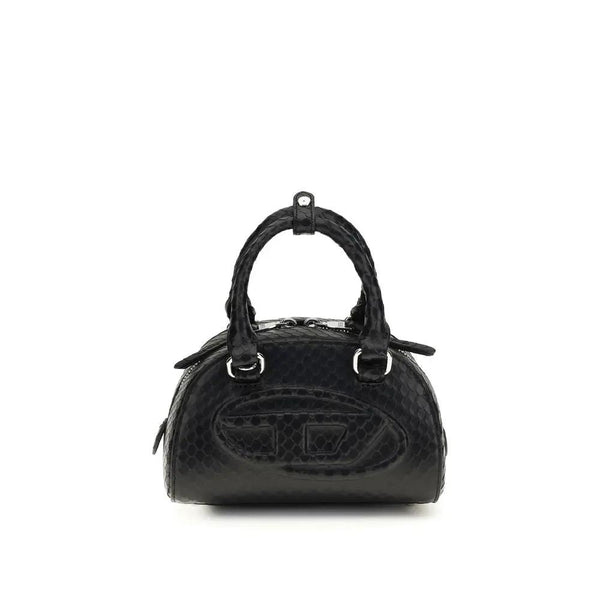 Diesel Black Calf Leather Bos Taurus Handbag by Diesel