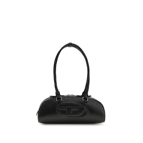 Diesel Black Calf Leather Bos Taurus Shoulder Bag by Diesel